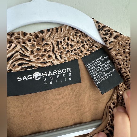 Vintage 90s Sag Harbor Dress Button Front Midi Animal Print Junglecore Sz10
A174 - Picture 2 of 6